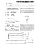 ORGANIC LIGHT-EMITTING ELEMENT MATERIAL, ORGANIC LIGHT-EMITTING ELEMENT     AND PROCESS FOR PRODUCING THE SAME diagram and image