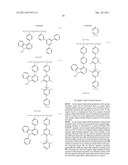 ORGANIC LIGHT-EMITTING ELEMENT MATERIAL, ORGANIC LIGHT-EMITTING ELEMENT     AND PROCESS FOR PRODUCING THE SAME diagram and image