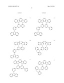 MATERIAL FOR USE IN PHOSPHORESCENT DEVICE AND ORGANIC ELECTROLUMINESCENT     DEVICE USING SAME diagram and image