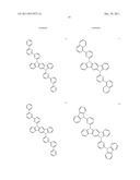 MATERIAL FOR USE IN PHOSPHORESCENT DEVICE AND ORGANIC ELECTROLUMINESCENT     DEVICE USING SAME diagram and image