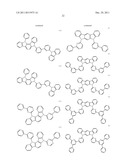 MATERIAL FOR USE IN PHOSPHORESCENT DEVICE AND ORGANIC ELECTROLUMINESCENT     DEVICE USING SAME diagram and image