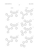 MATERIAL FOR USE IN PHOSPHORESCENT DEVICE AND ORGANIC ELECTROLUMINESCENT     DEVICE USING SAME diagram and image