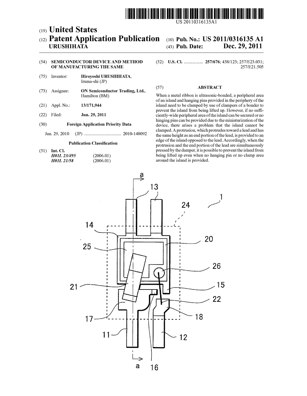 SEMICONDUCTOR DEVICE AND METHOD OF MANUFACTURING THE SAME - diagram, schematic, and image 01