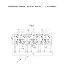 ELECTRIC DEVICE COMPRISING AN ALTERNATING CURRENT ELECTRIC MOTOR AND A     CONTROL INVERTER AND A METHOD FOR MEASURING THE ELECTROMOTIVE FORCE OF     THIS DEVICE diagram and image