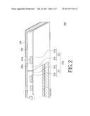 DISPLAY DEVICE, ASSEMBLY METHOD FOR THE DISPLAY DEVICE, ASSEMBLY STRUCTURE     OF TWO FRAMES AND ASSEMBLY METHOD FOR THE ASSEMBLY STRUCTURE OF TWO     FRAMES diagram and image