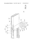 DISPLAY DEVICE, ASSEMBLY METHOD FOR THE DISPLAY DEVICE, ASSEMBLY STRUCTURE     OF TWO FRAMES AND ASSEMBLY METHOD FOR THE ASSEMBLY STRUCTURE OF TWO     FRAMES diagram and image