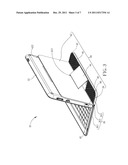 EXTERNAL EXTENSION FOR HOLDING A PORTABLE COMPUTER AND COMPUTER SYSTEM     THEREWITH diagram and image