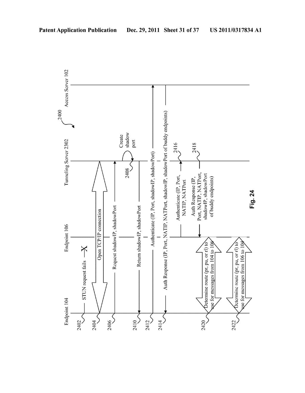 SYSTEM AND METHOD FOR SECURE MESSAGING IN A HYBRID PEER-TO-PEER NETWORK - diagram, schematic, and image 32
