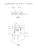 MOBILE WIRELESS COMMUNICATIONS DEVICE PROVIDING PATTERN/FREQUENCY CONTROL     FEATURES AND RELATED METHODS diagram and image