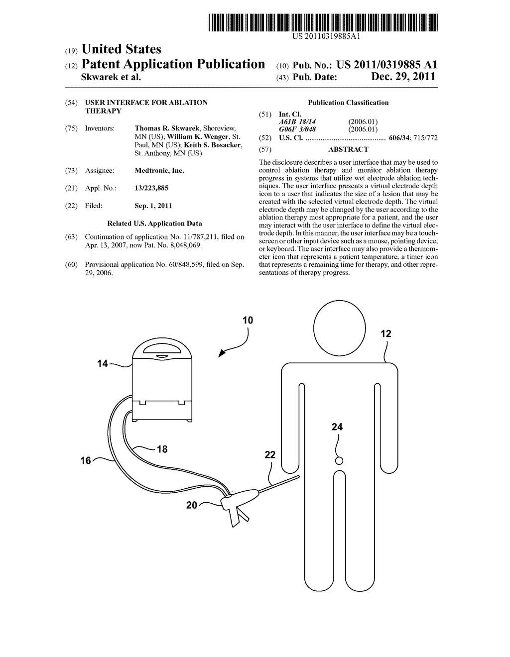 USER INTERFACE FOR ABLATION THERAPY - diagram, schematic, and image 01