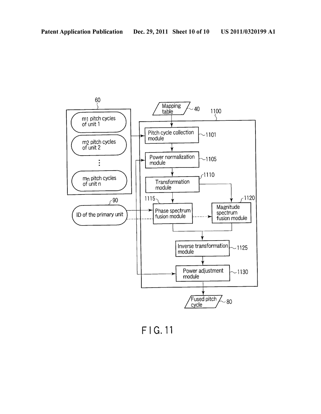 METHOD AND APPARATUS FOR FUSING VOICED PHONEME UNITS IN TEXT-TO-SPEECH - diagram, schematic, and image 11