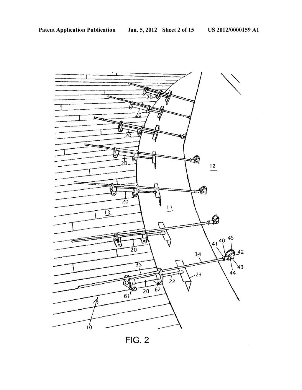 Machine and Method for Installing Curved Hardwood Flooring - diagram, schematic, and image 03