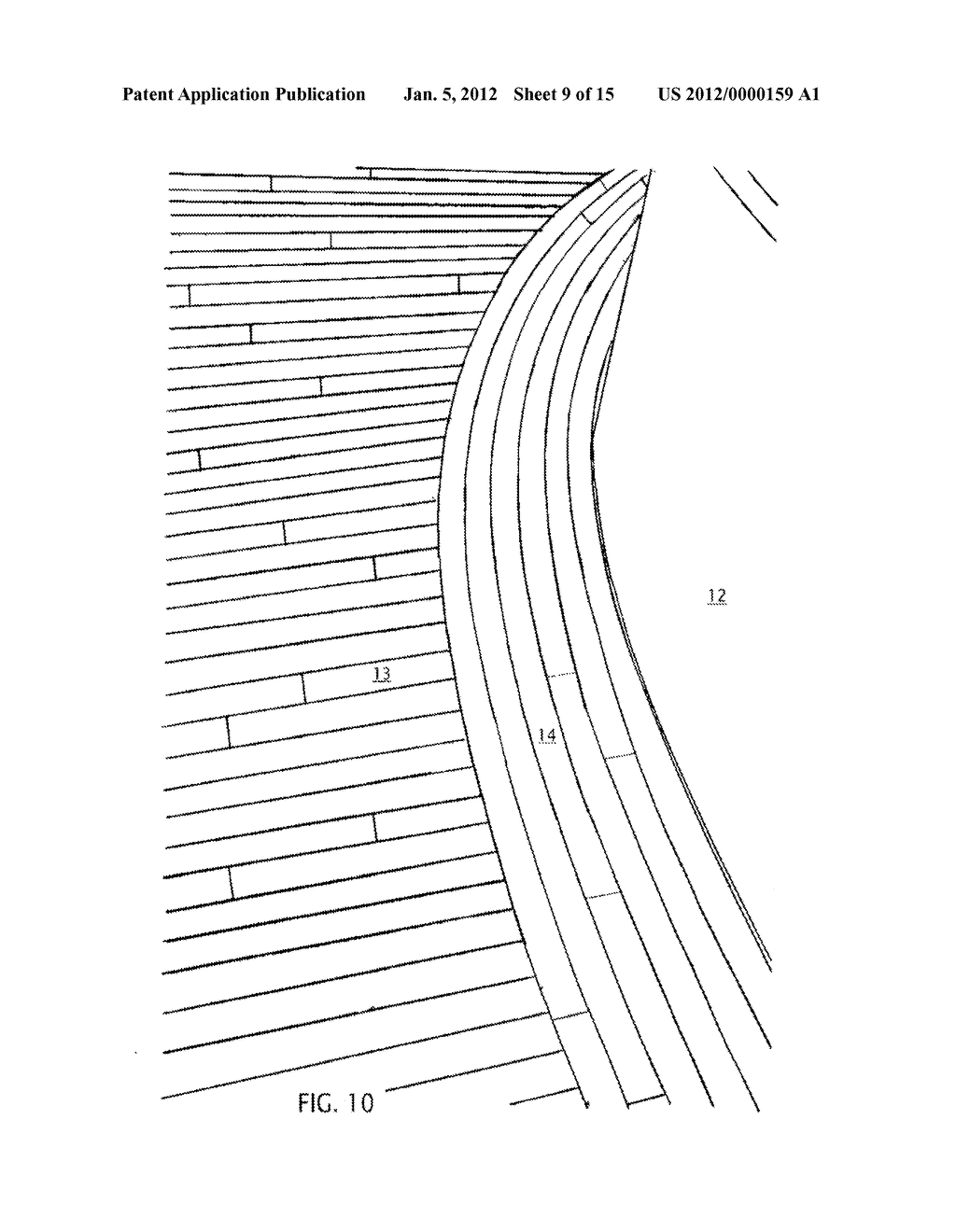 Machine and Method for Installing Curved Hardwood Flooring - diagram, schematic, and image 10