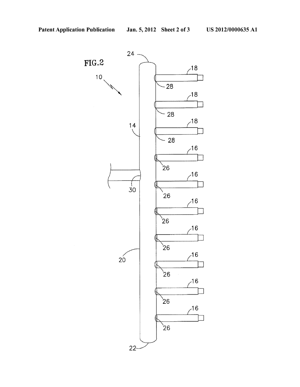 MANIFOLD ASSEMBLY FOR DISTRIBUTING A FLUID TO A HEAT EXCHANGER - diagram, schematic, and image 03