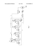 NOVEL CATALYTIC REFORMING PROCESS WITH A RECYCLE OF THE REDUCTION EFFLUENT     UPSTREAM OF THE FIRST REACTOR AND A RECYCLE OF THE RECYCLE GAS TO THE     LAST REACTOR OR REACTORS IN THE SERIES diagram and image