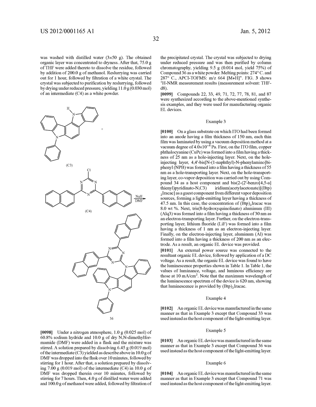 MATERIAL FOR PHOSPHORESCENT LIGHT-EMITTING ELEMENT AND ORGANIC     ELECTROLUMINESCENT ELEMENT USING SAME - diagram, schematic, and image 35