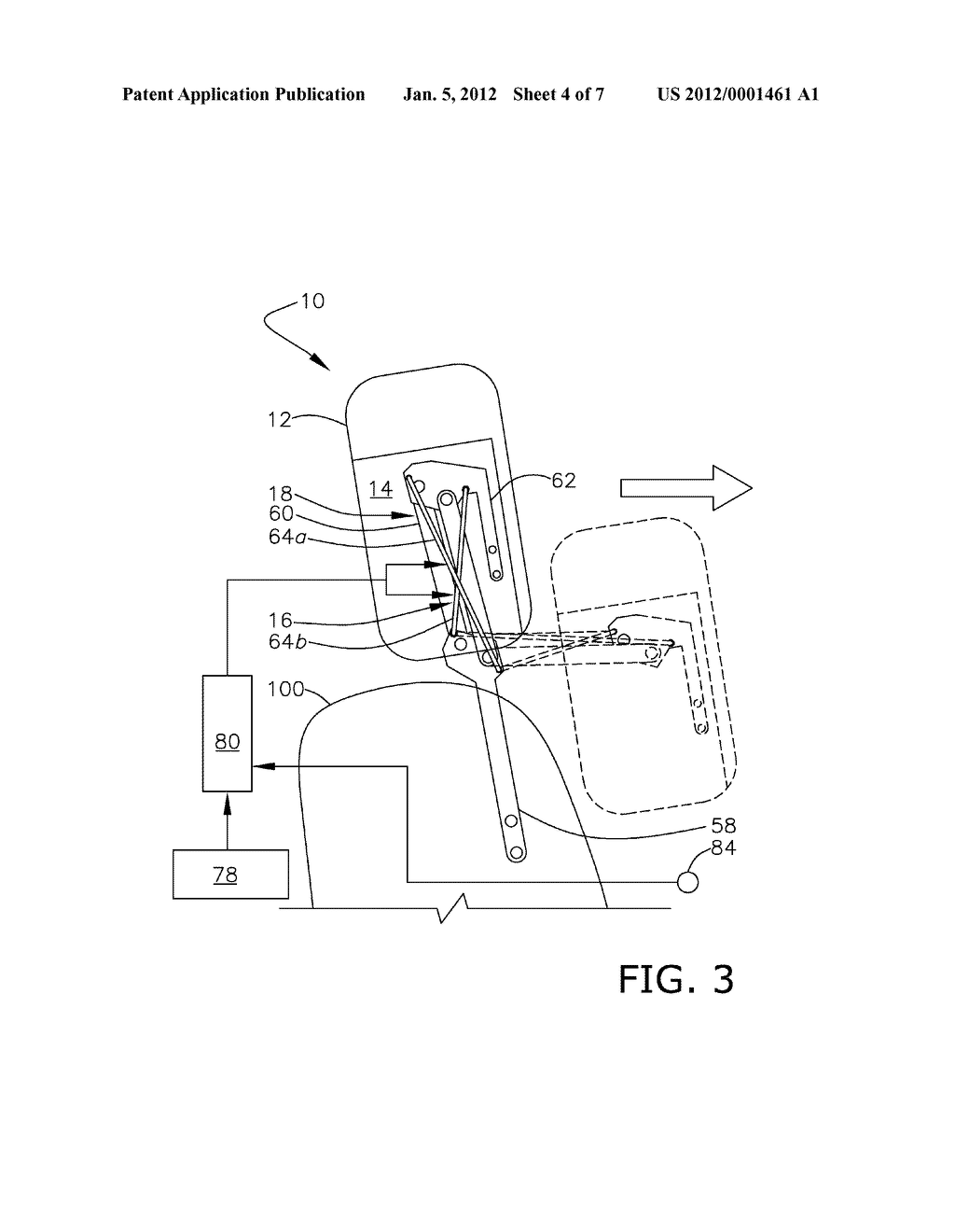 STOWABLE ACTIVE MATERIAL ACTUATED REAR SEAT HEADREST - diagram, schematic, and image 05