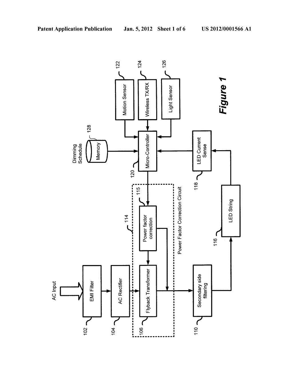 POWER SUPPLY FOR LIGHT EMITTING DIODE ROADWAY LIGHTING FIXTURE - diagram, schematic, and image 02