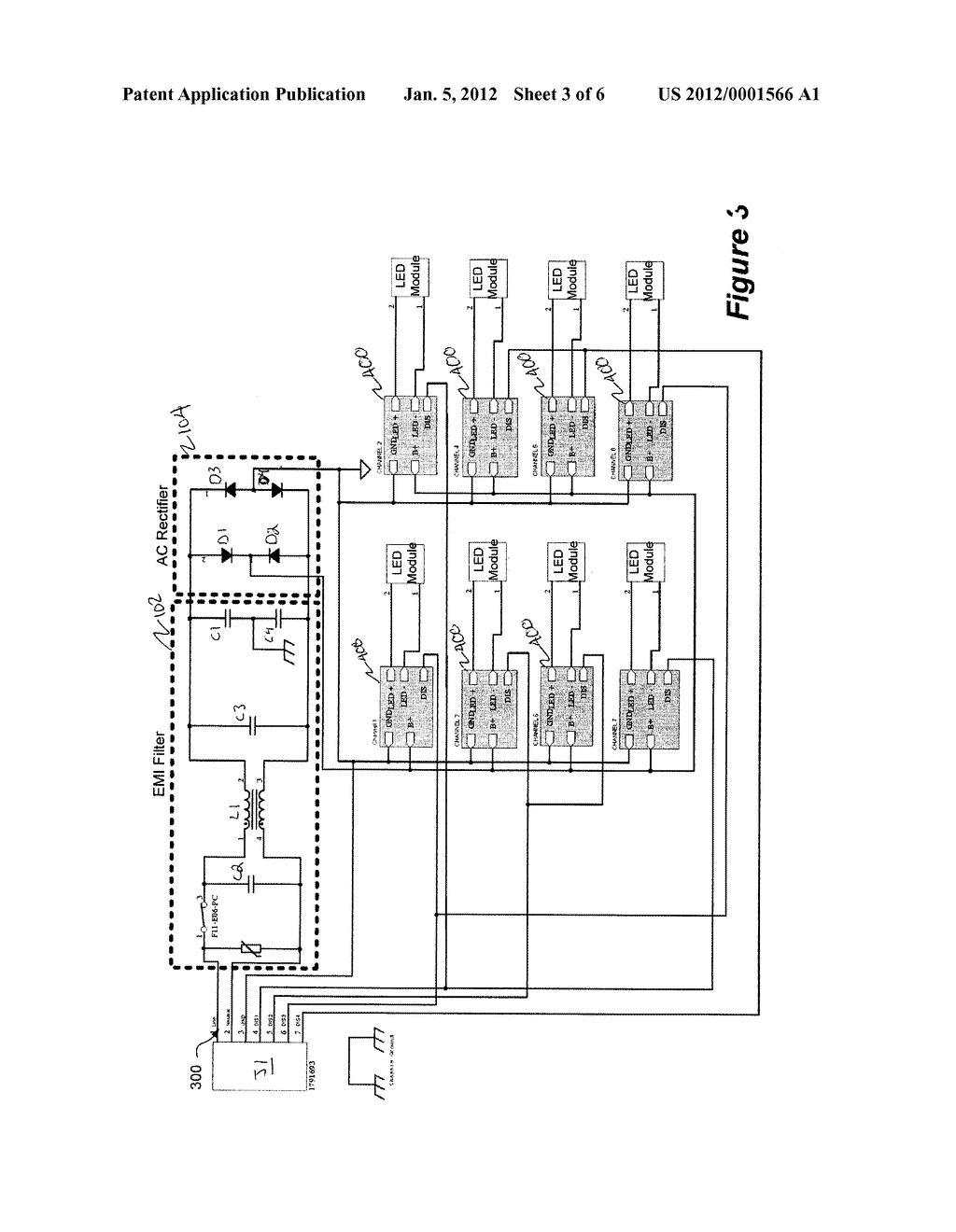 POWER SUPPLY FOR LIGHT EMITTING DIODE ROADWAY LIGHTING FIXTURE - diagram, schematic, and image 04