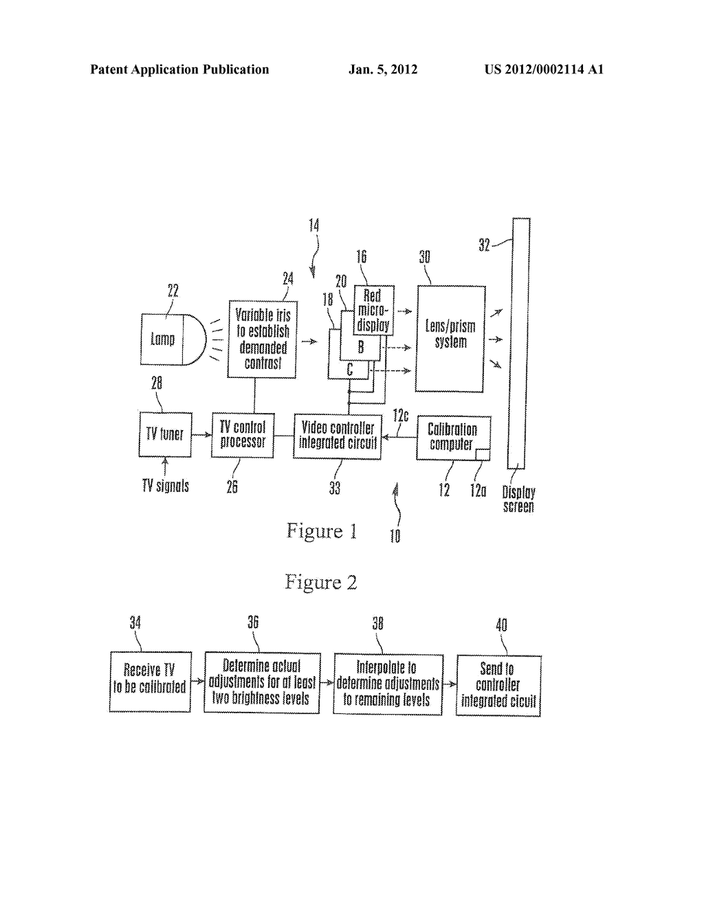 SYSTEM AND METHOD FOR USING PARTIAL INTERPOLATION TO UNDERTAKE 3D GAMMA     ADJUSTMENT OF MICRODISPLAY HAVING DYNAMIC IRIS CONTROL - diagram, schematic, and image 02