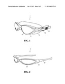 AMPHIBIOUS GLASSES AND TEMPLE ASSEMBLY FOR USE IN EYEGLASSES diagram and image