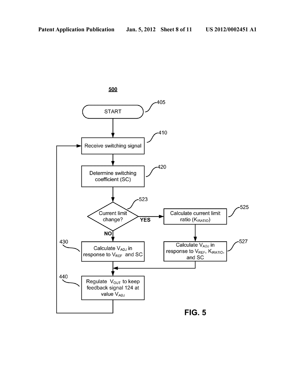 METHOD AND APPARATUS FOR INTEGRATED CABLE DROP COMPENSATION OF A POWER     CONVERTER - diagram, schematic, and image 09