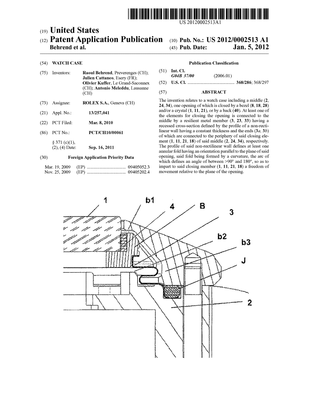 WATCH CASE - diagram, schematic, and image 01