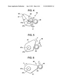 FIXING DEVICE INCLUDING MOVABLE PEELING PLATE diagram and image