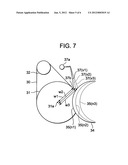 FIXING DEVICE INCLUDING MOVABLE PEELING PLATE diagram and image