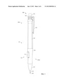 Writing Instrument With Removable Cartridge of Writing Material diagram and image