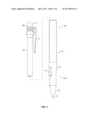 Writing Instrument With Removable Cartridge of Writing Material diagram and image