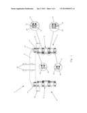 DEVICE FOR GRIPPING AND HANDLING ELONGATED CYLINDRICAL BODIES, SUCH AS     PIPES OR THE LIKE diagram and image