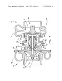 Air-cooled turbocharger with optional internal pressure relief valve diagram and image