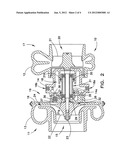 Air-cooled turbocharger with optional internal pressure relief valve diagram and image