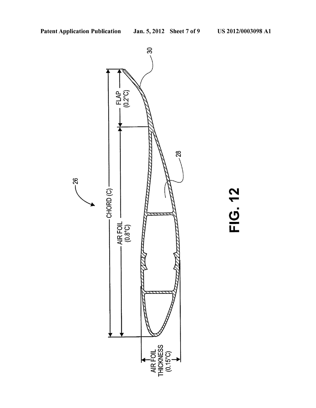 FLARED TIP FAN BLADE AND METHOD OF MANUFACTURING SAME - diagram, schematic, and image 08