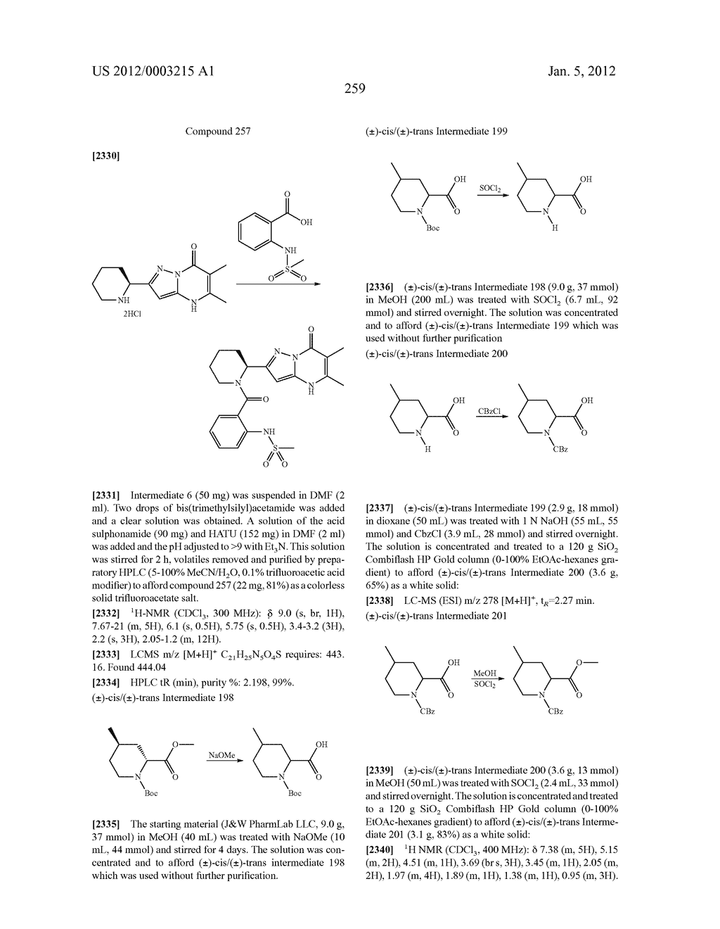 PYRAZOLO[1,5-A]PYRIMIDINES FOR ANTIVIRAL TREATMENT - diagram, schematic, and image 260
