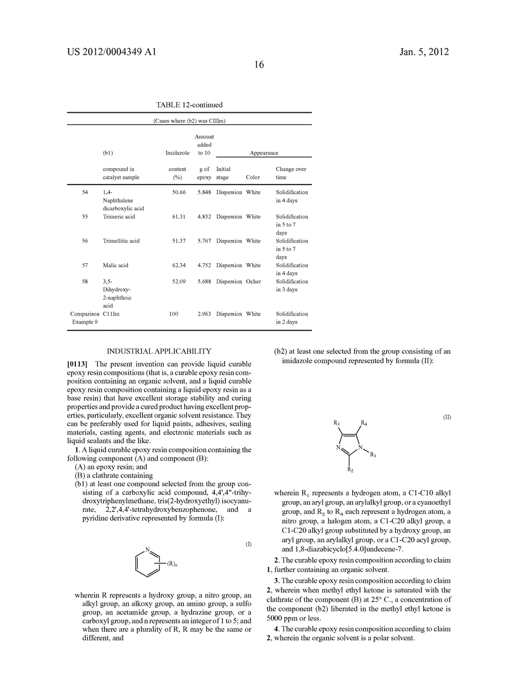 Epoxy resin composition, curing agent, and curing accelerator - diagram, schematic, and image 17