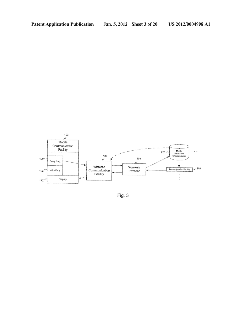 SYSTEM FOR TARGETING ADVERTISING CONTENT TO A PLURALITY OF MOBILE     COMMUNICATION FACILITIES - diagram, schematic, and image 04