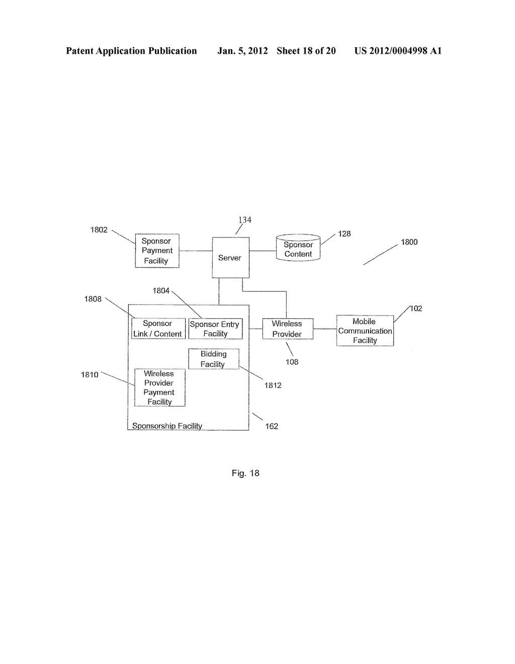 SYSTEM FOR TARGETING ADVERTISING CONTENT TO A PLURALITY OF MOBILE     COMMUNICATION FACILITIES - diagram, schematic, and image 19