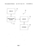 Method and User Interface for Downloading Audio and Video Content Filters     to a Media Player diagram and image