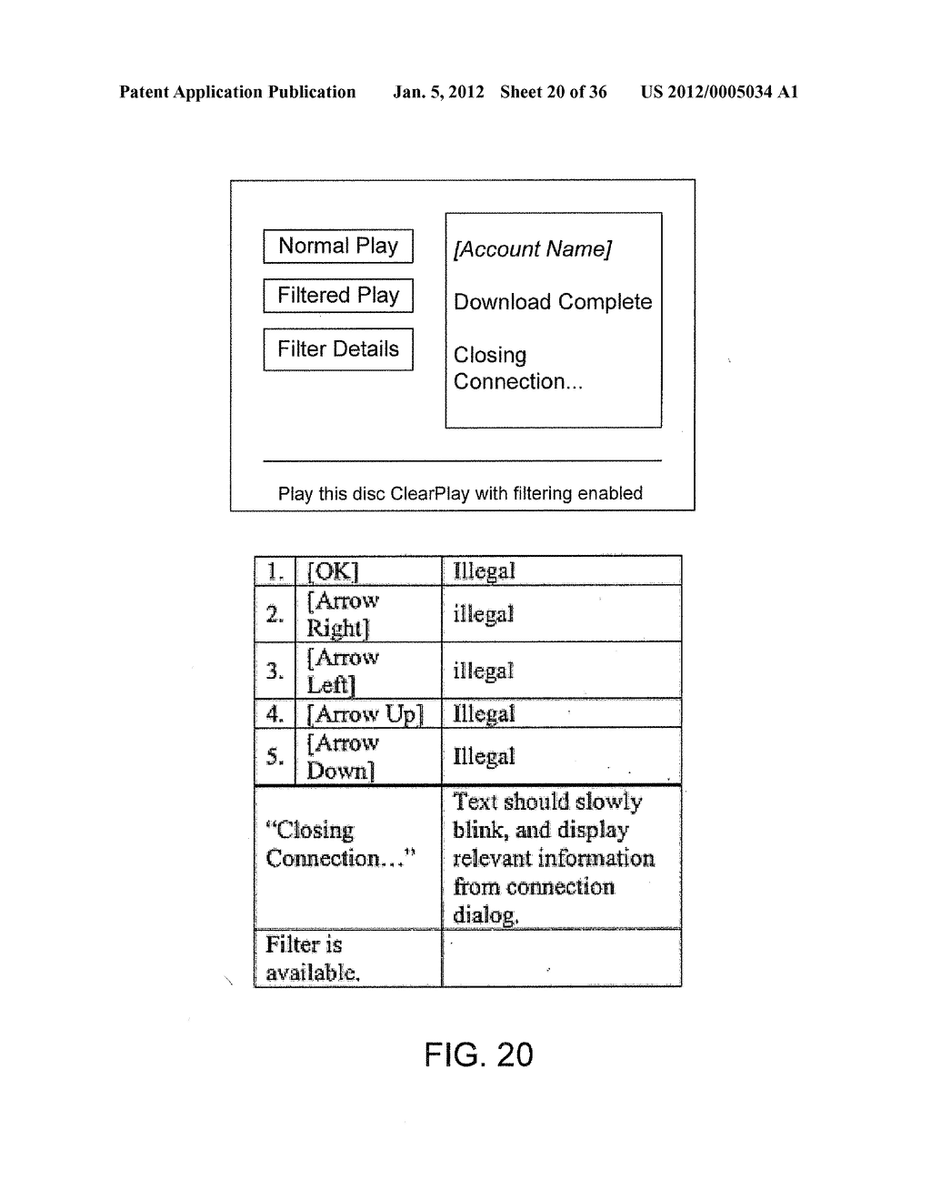 Method and User Interface for Downloading Audio and Video Content Filters     to a Media Player - diagram, schematic, and image 21