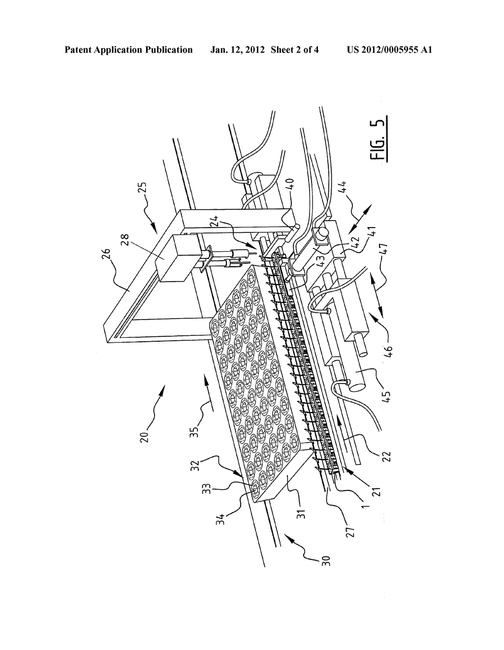 SYSTEM AND METHOD FOR TRANSFERRING AND SINGULARIZING PLANT MATERIAL IN A     CONTAINER, CONTAINER FOR PLANT MATERIAL, USE OF A CONTAINER FOR PLANT     MATERIAL - diagram, schematic, and image 03