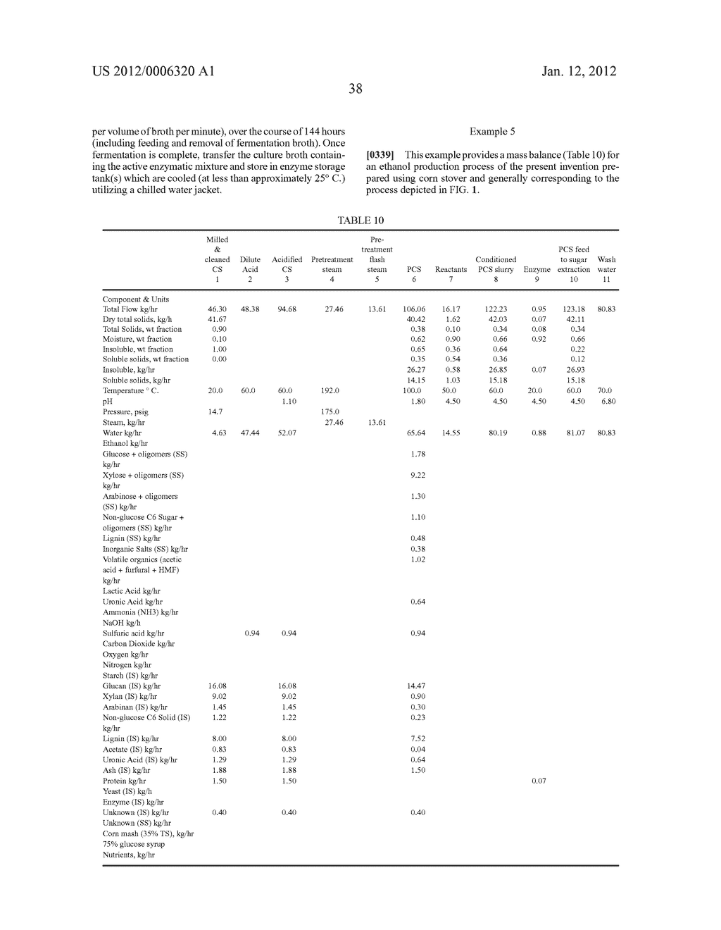 METHOD FOR PRODUCING ETHANOL AND CO-PRODUCTS FROM CELLULOSIC BIOMASS - diagram, schematic, and image 43