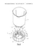 Working Vessel Including a Removable Collar and Electric Household     Appliance for Culinary Preparation Equipped with Such a Vessel diagram and image