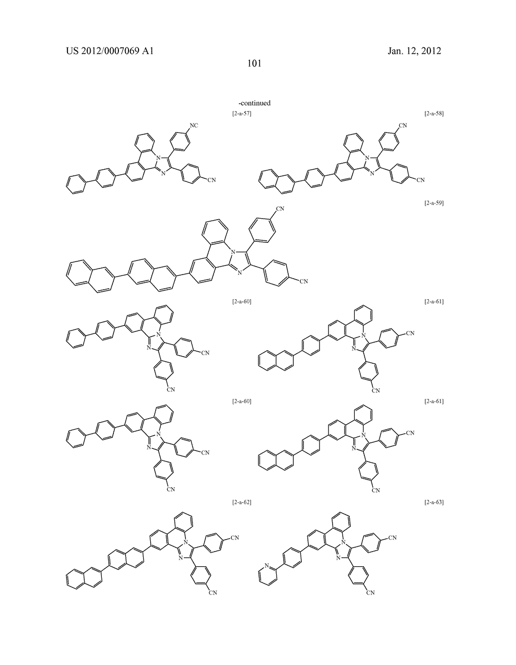 NOVEL NITROGEN-CONTAINING HETEROCYCLIC COMPOUND AND ORGANIC ELECTRONIC     DEVICE USING THE SAME - diagram, schematic, and image 117