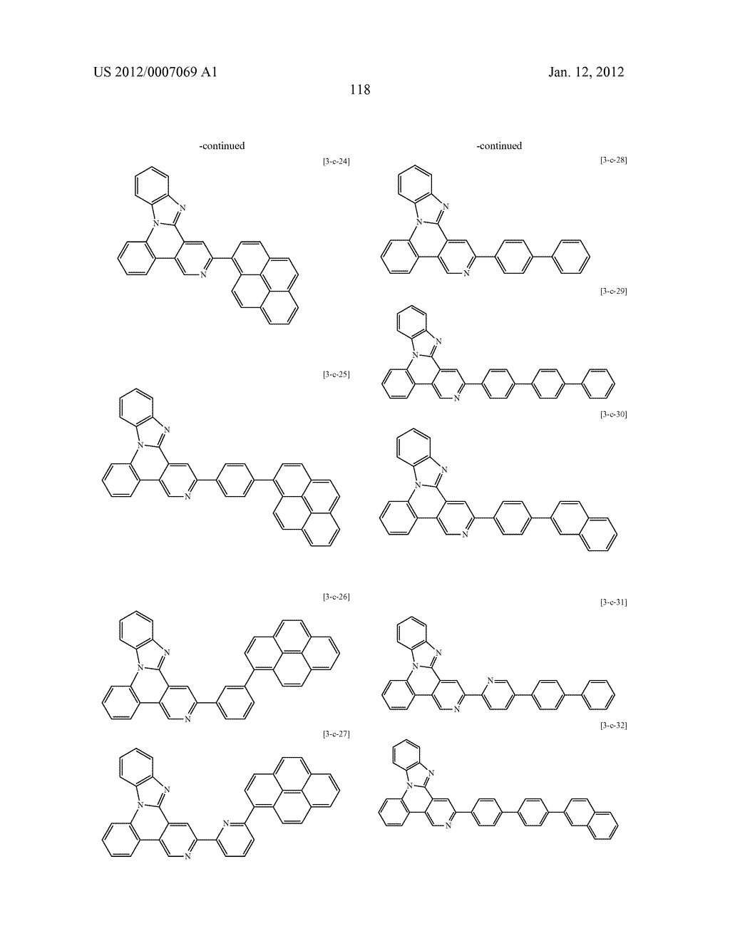 NOVEL NITROGEN-CONTAINING HETEROCYCLIC COMPOUND AND ORGANIC ELECTRONIC     DEVICE USING THE SAME - diagram, schematic, and image 134