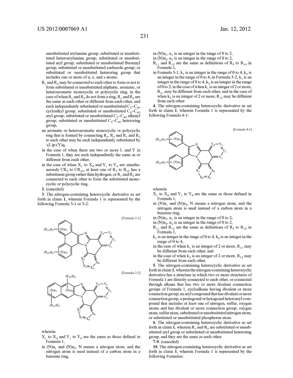NOVEL NITROGEN-CONTAINING HETEROCYCLIC COMPOUND AND ORGANIC ELECTRONIC     DEVICE USING THE SAME - diagram, schematic, and image 247