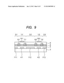 ELECTRONIC DEVICE, METHOD OF ISOLATING ELEMENTS OF ELECTRONIC DEVICE,     METHOD OF PRODUCING ELECTRONIC DEVICE, AND DISPLAY APPARATUS INCLUDING     ELECTRONIC DEVICE diagram and image