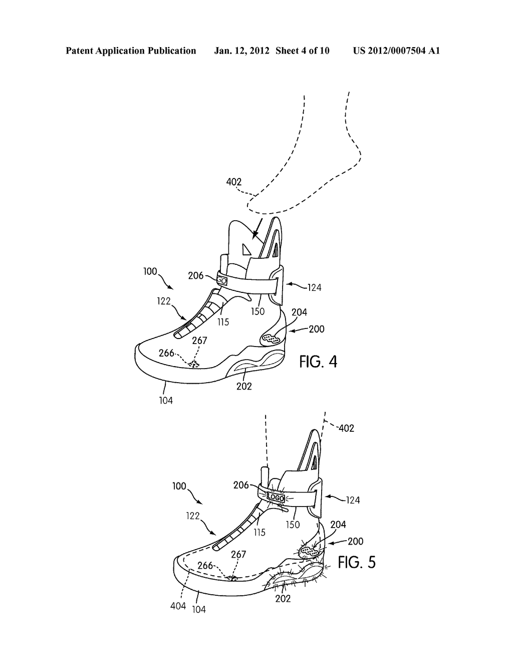 Article of Footwear with Lighting System - diagram, schematic, and image 05