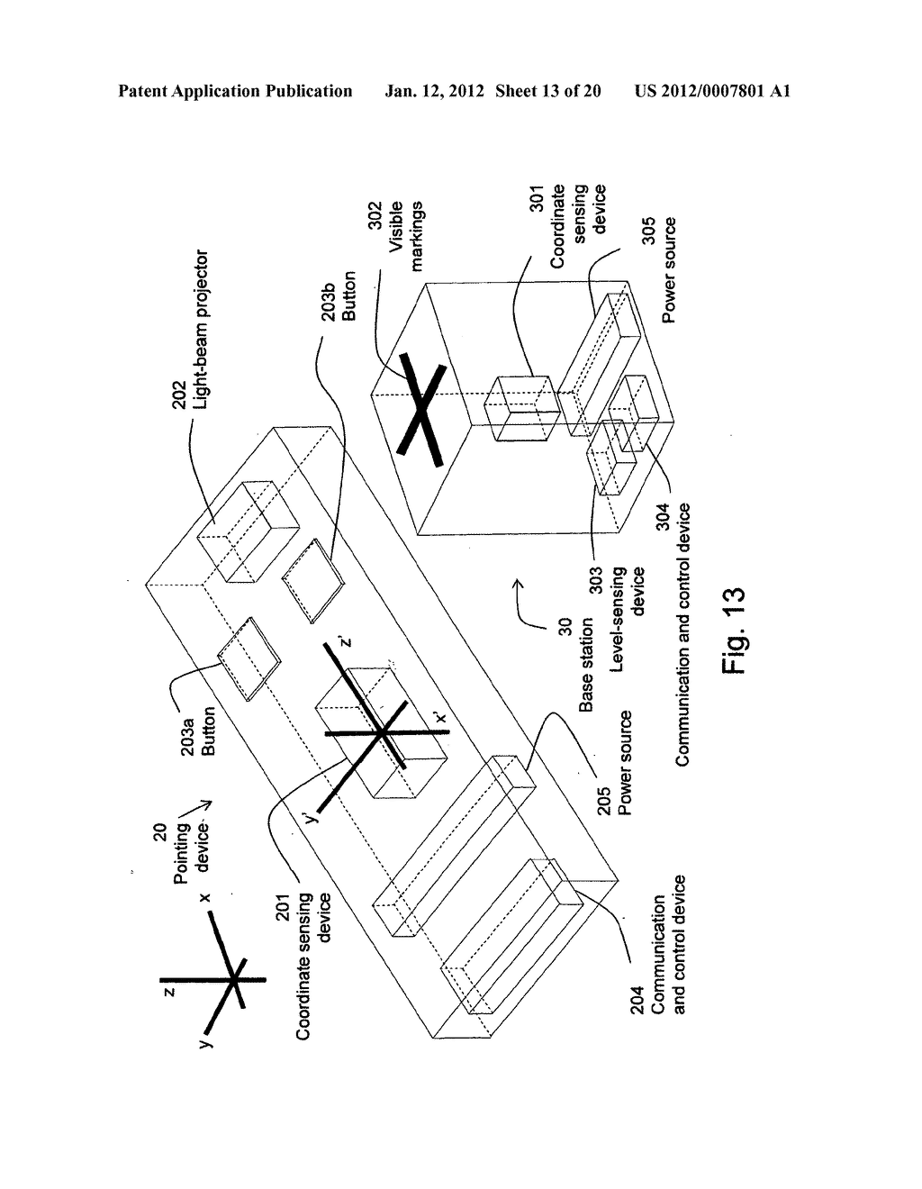 EASILY DEPLOYABLE INTERACTIVE DIRECT-POINTING SYSTEM AND PRESENTATION     CONTROL SYSTEM AND CALIBRATION METHOD THEREFOR - diagram, schematic, and image 14